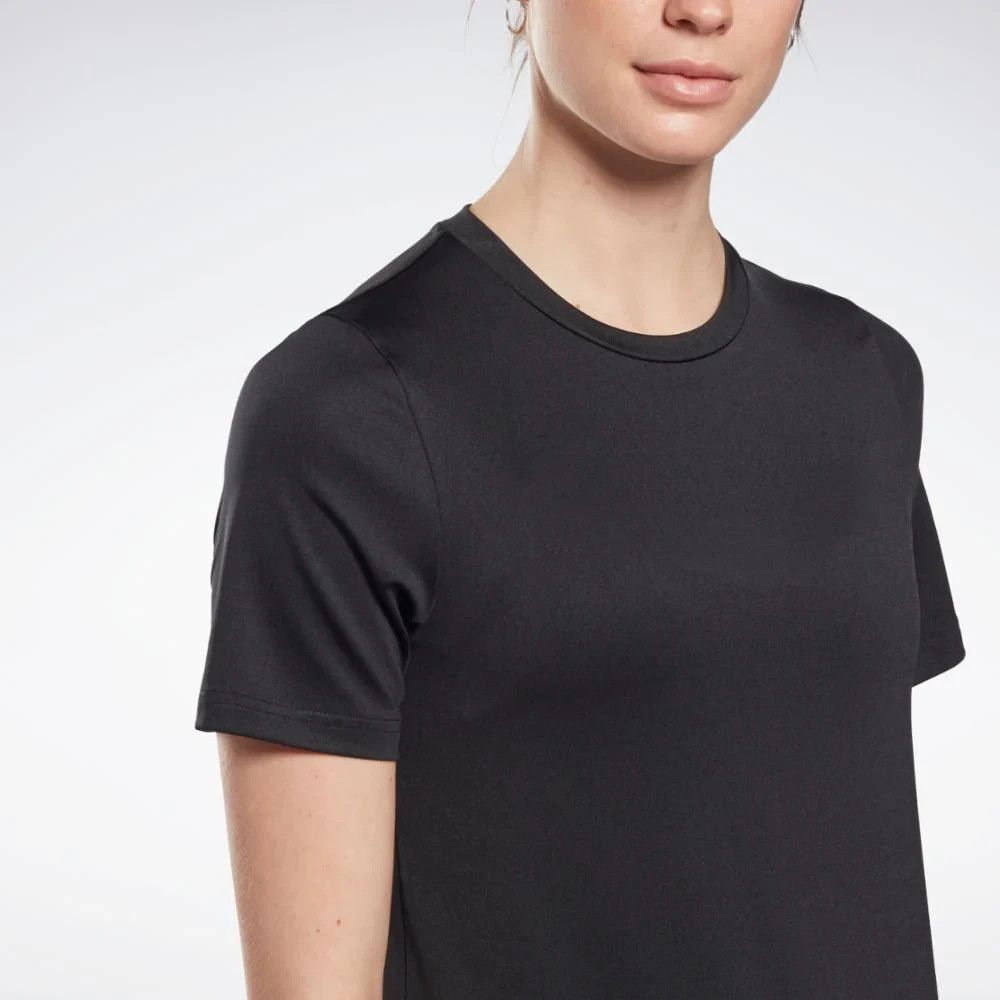 Reebok Apparel Women's Workout Ready Speedwick T-Shirt Training Top Black L - Picture 4 of 9